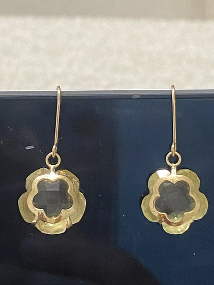Vintage Milor Italy 14K Yellow Gold Faceted Citrine Dangle Drop Earrings – Italian Fine Jewelry